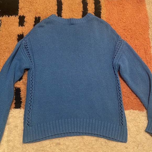 Margaret O’Leary blue knit oversized sweater medium - Picture 6 of 6